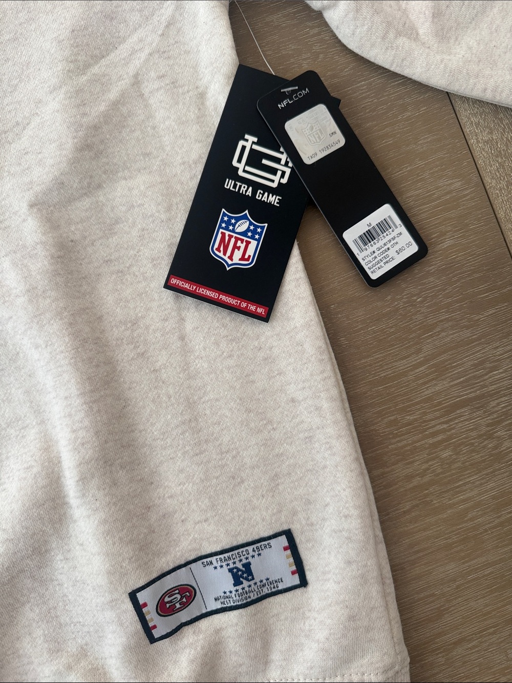 NWT NFL San Francisco 49ers Multi Logo Crewneck | M - Picture 5 of 12